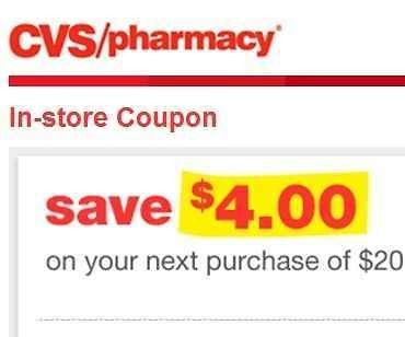 Newly listed Lot of 10 CVS $4off$20 (4 off 20) COUPONS SUPER FAST+ $4 