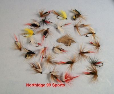 25 premium dry wet fly assortment flies lures fishing new  