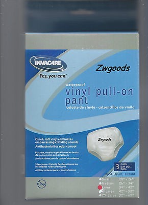 Pair of Vinyl Waterproof Adult Pants Invacare Quiet Plastic in Your 