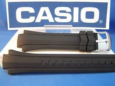 casio watch band ef 514 edifice black rubber w pins