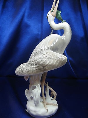 ROYAL DUX CALLING BIRD, STORK, 307 210, HIGH GLOSS 11.5 TALL ID 