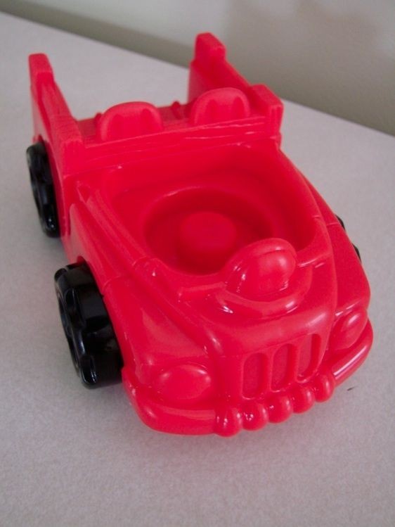 fisher price little people red firehouse fire truck euc time