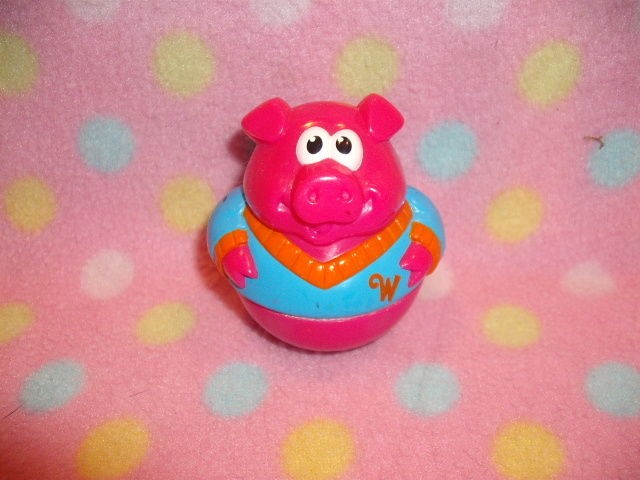 playskool weebles pink farm pig cute  3