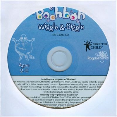 Boohbah Wiggle and Giggle from Brighter Child ages 2 5 MAC W98 ME 2000 