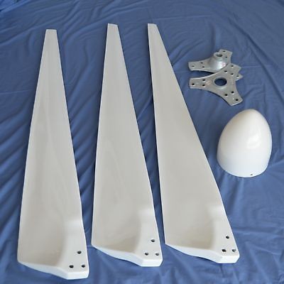 kW Wind Turbine Blades 10.6 Diameter free HUB & Nosecone 2 Sets