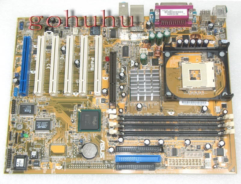 asus p4pe socket478 ge intel 845pe agp lan 6 pci