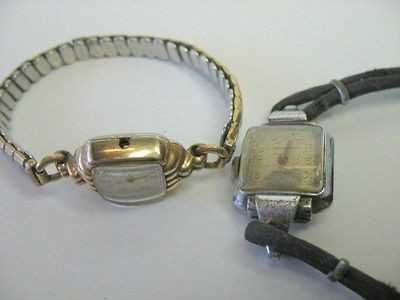 lot 2 vintage watches elgin zeno manual wind 1950 from