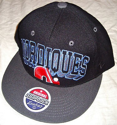 ZEPHYR NHL QUEBEC NORDIQUES GRAPHIC BLOCKBUSTER SNAPBACK HAT CAP NEW 