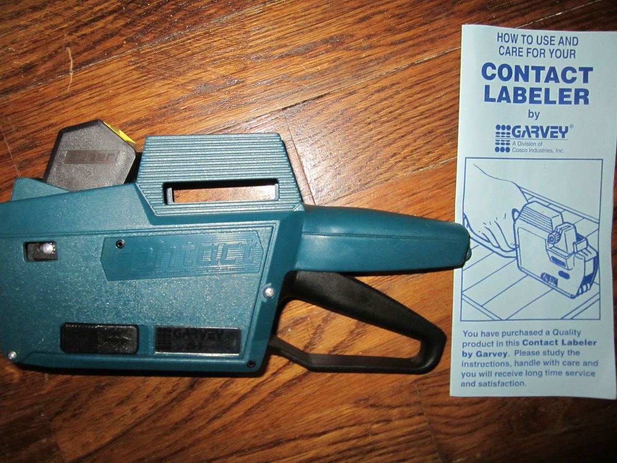 Garvey 1 Line 25/5 Contact Labler   Pricing Label Gun for Pricing 