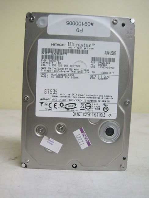 Hitachi 1TB SATA Hard Drive HUA721010KLA330