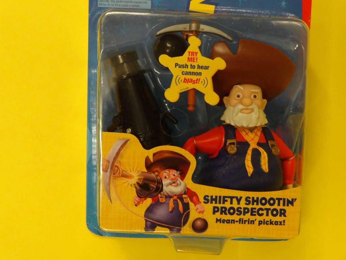    Story RARE Stinky Pete Prospector Shifty Shootin w Firin Pickaxe MOC