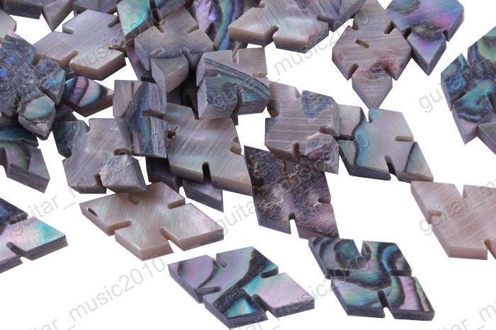 10 x Abalone Guitar Fretboard Diamond Snowflake Dot Markers