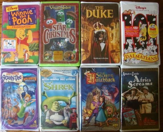 NEW VHS VIDEOS Walt Disney, VeggieTales, Scooby Doo, Abbott & Costello ...