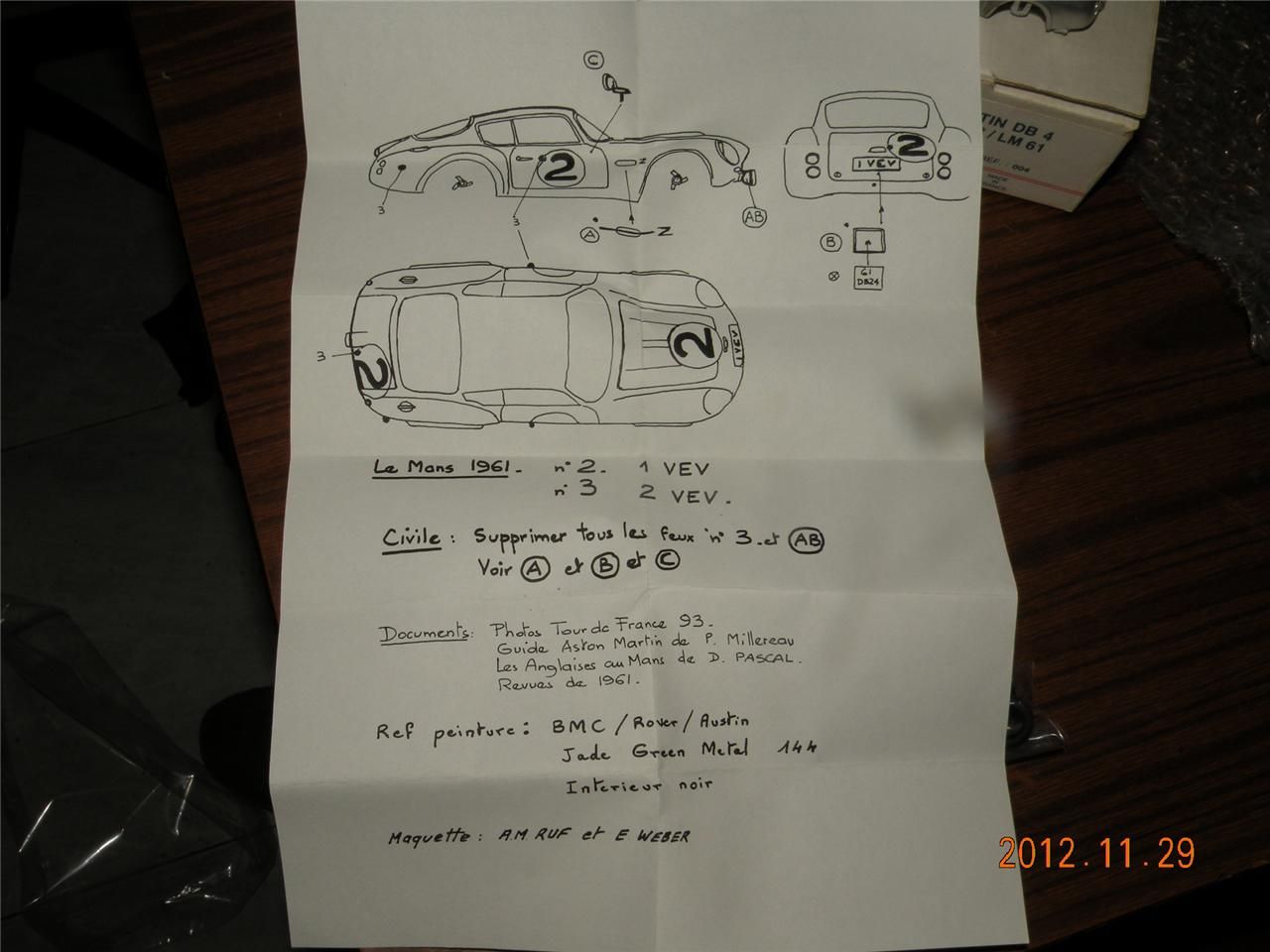 LEPHOENIX 1/43 AC COBRA 427 RACING 1965 AMR LE PHOENIX USED CON.