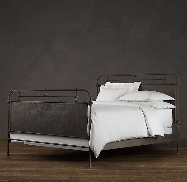 Restoration Hardware Queen French Academie Iron Bed Frame