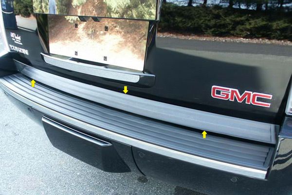 07 13 Cadillac Escalade Tailgate Rear Deck Truck SUV Chrome Trim New 