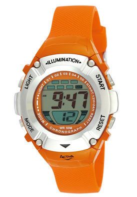 Activa Watch AD044 006 Midsize Digital Orange Plastic