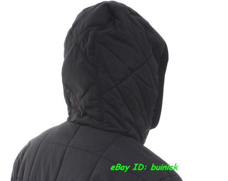 ADIDAS ADICOLOR PADDED JACKET Black hooded winter bomber new L