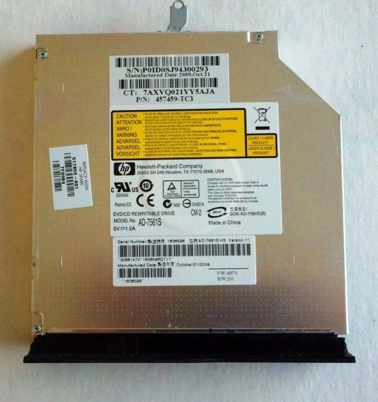 HP Compaq CQ61 G61 Burner DVD RW Drive Ad 7561s 517850 001