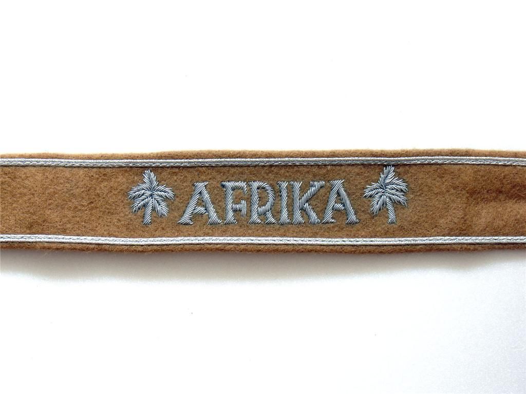 WW2 German Afrika Cuff Title Reproduction