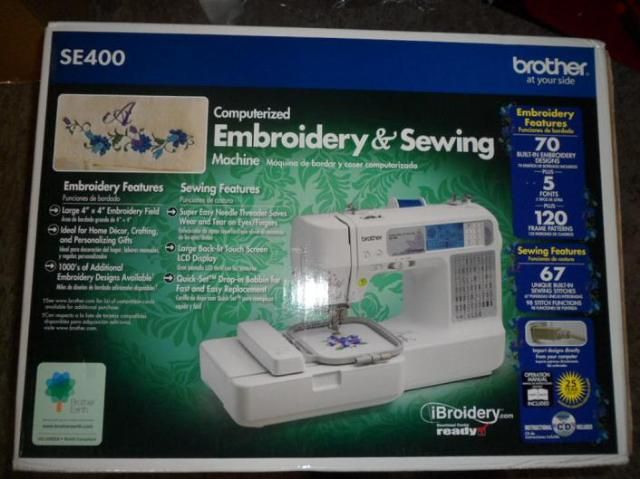 Brother SE400 Computerized Embroidery and Sewing Machine