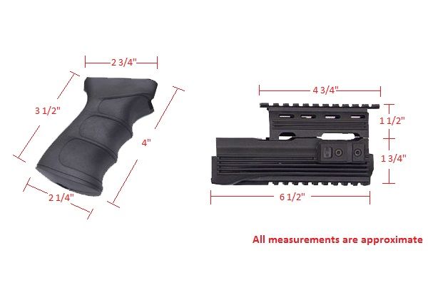 JG AK47 0506 & 0512 Airsoft Rifle Tactical Hand Guard and Pistol Grip 