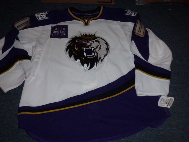 Team issued Reebok AHL Manchester Monarchs Authentic Jersey Size 58 