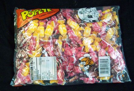 Alberts Popeye Chews 240 Count Classic Novelty Candy