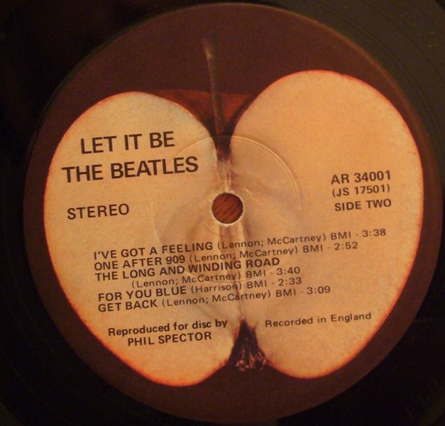 The Beatles Let It Be LP Original Apple AR 34001 