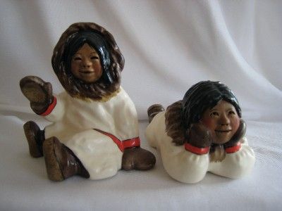 ALAN JOHNSON ALASKA FIGURINES TWO EMMA & DINAH BEAUTIFUL 