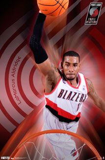 LaMarcus Aldridge Slam Portland Trailblazers 2012 NBA Action Poster 