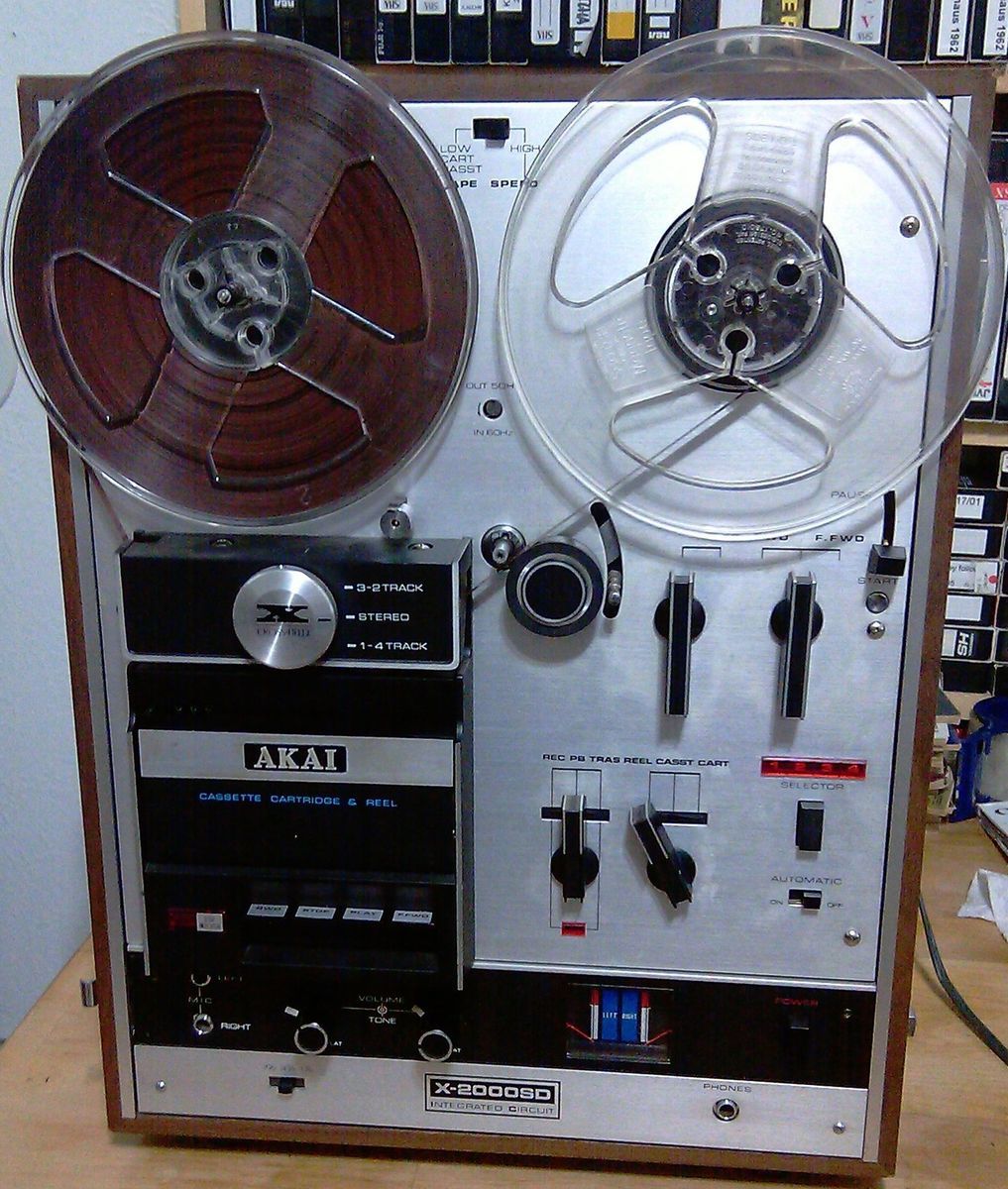 AKAI Reel to Reel Tape Deck and Recorder Cassette Player 8 Track on  PopScreen