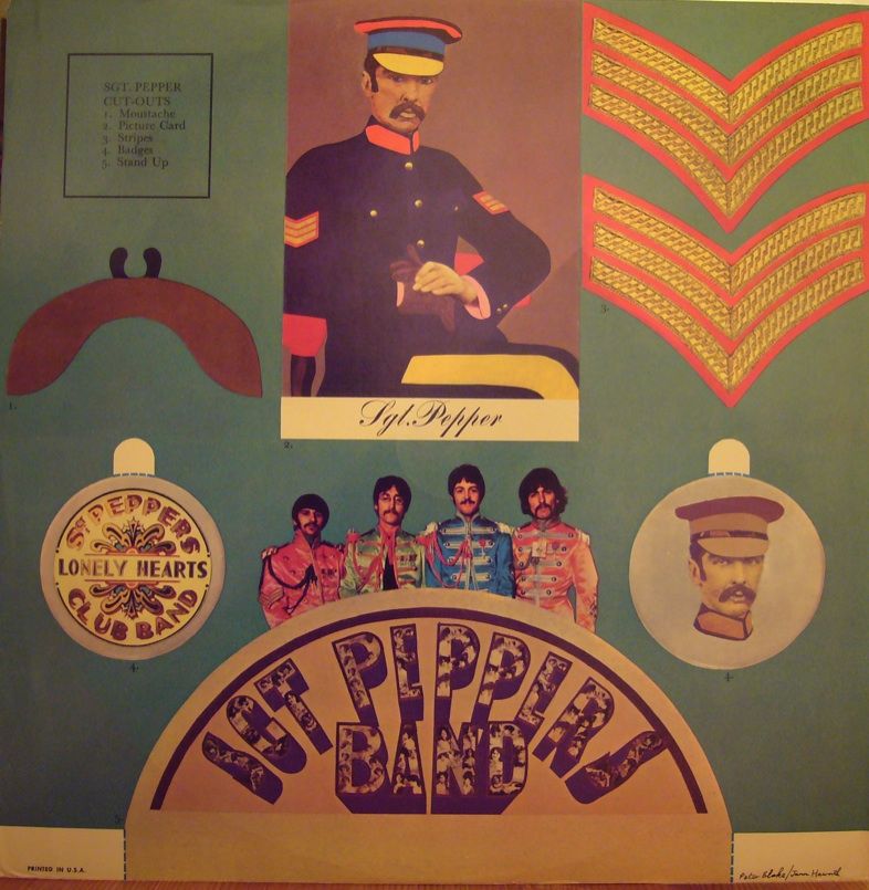 THE BEATLES Sgt Peppers LP w/insert original CAPITOL SMAS 2653 