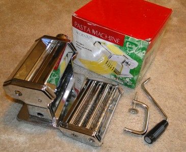 villaware al dente metal pasta machine made in italy