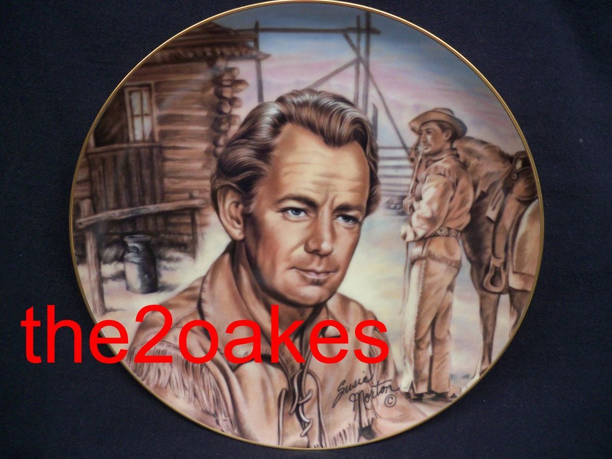 Alan Ladd Collector Plate Susie Morton R J Ernst Limited Edition 