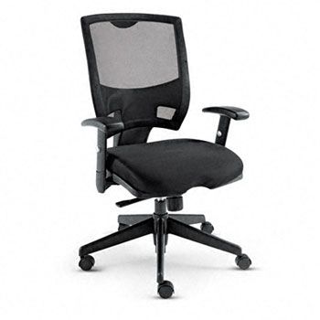 Alera ALEEP42ME10B Chair Mesh Mid Back Swivel Tilt Blk