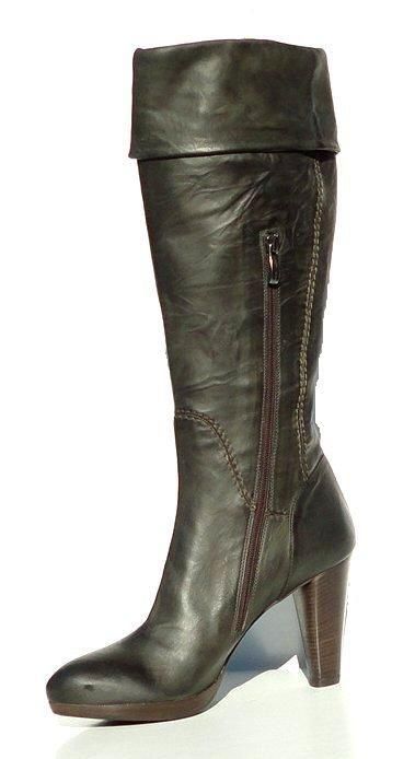 Alberto FERMANI Womens High Heel Boots Leather Made in Italy 5862 40 