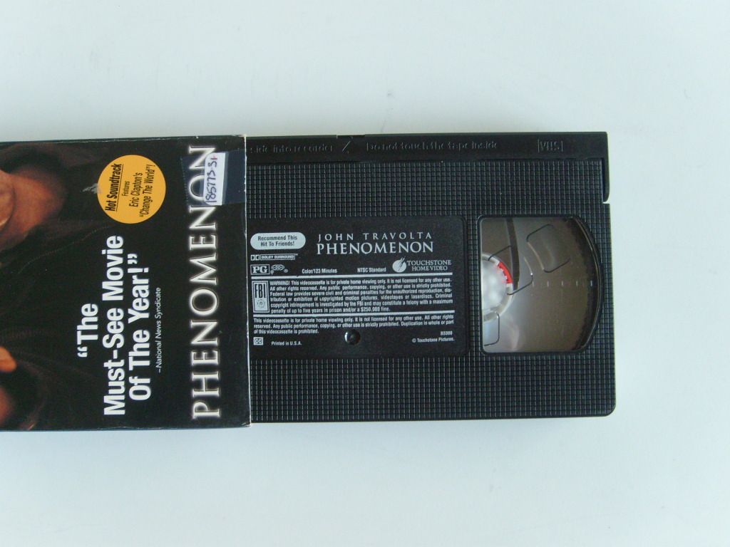 Phenomenon VHS Movie Video Tape John Travolta with Eric Clapton Change 