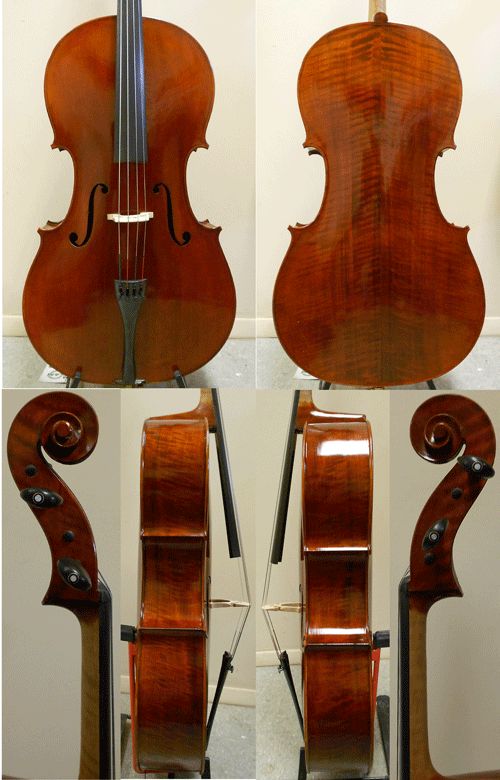 Dimitri Alexi DA400C 4 4 Cello Outfit Set Up w Aubert Bridge Prelude 