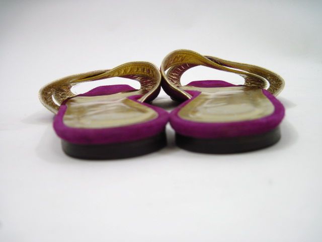 Alejandro Ingelmo Purple Suede Sandals Slides Shoes 8