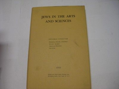 Jews In The Arts And Sciences. by MORDECAI SOLTES