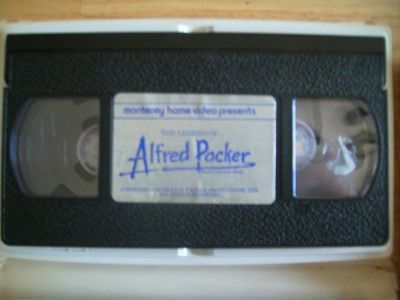 the legend of alfred packer 1980 vhs rare big box