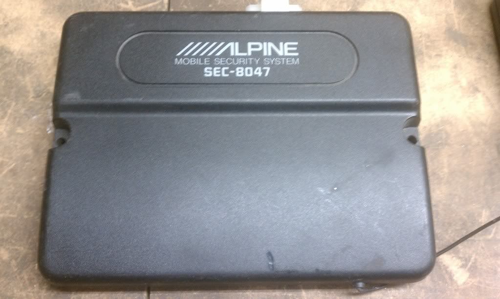 ALPINE SEC8047 Alarm security BRAIN ONLY SEC 8047Unit is untested 