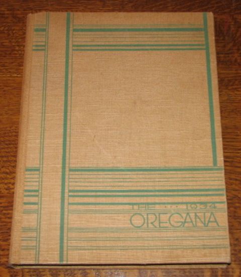 BILL BOWERMAN 1934 Senior Yearbook UNIVERSITY OF OREGON Eugene OR Ore 