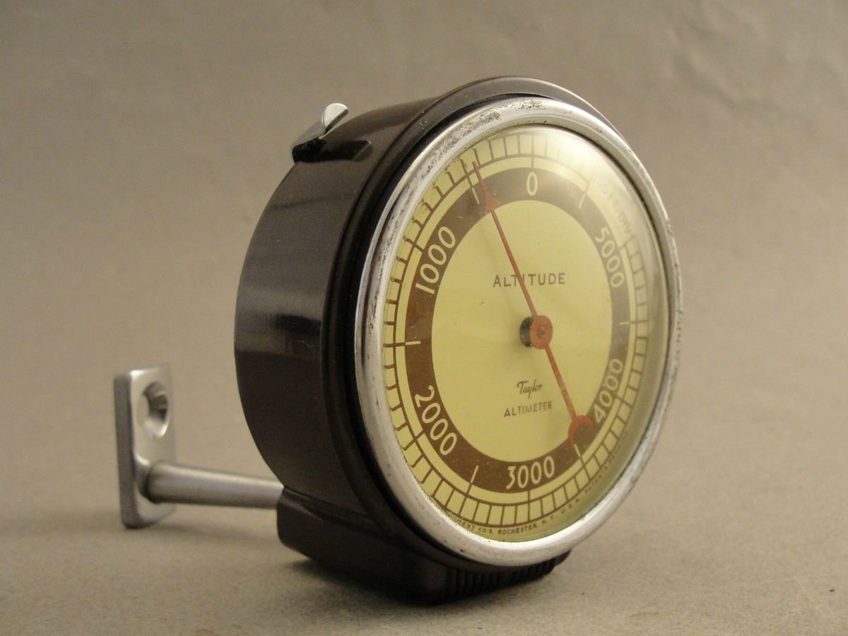   1940 ‘s Accessory Auto Altimeter New Old Stock GM Ford Mopar