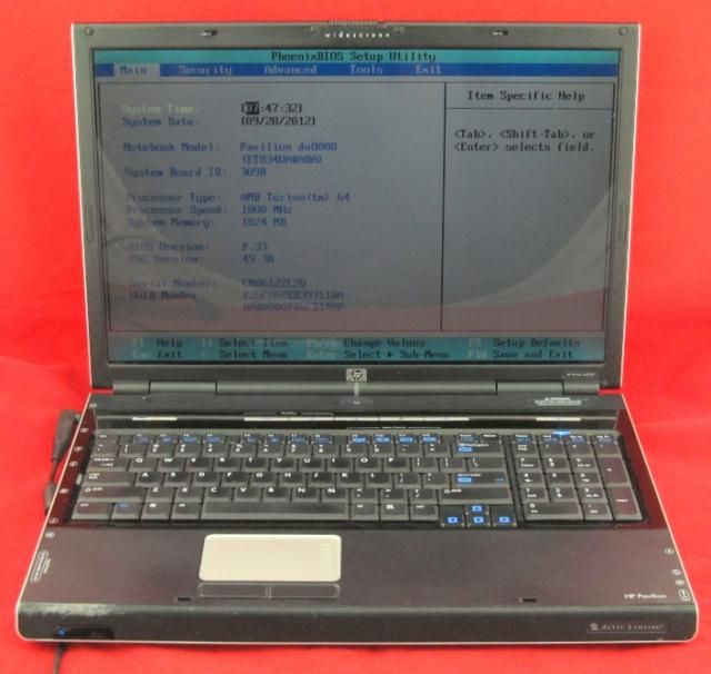 hp pavilion dv8000 amd turion 64 1 8ghz 1gb ram laptop parts repair 