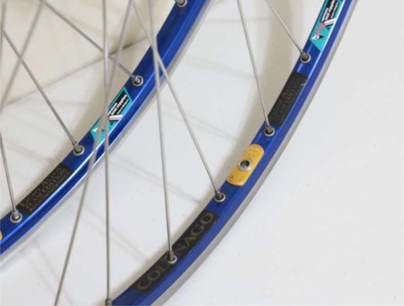 Campagnolo Record Ambrosio Excellence Team Edition Colnago Wheels Blue 