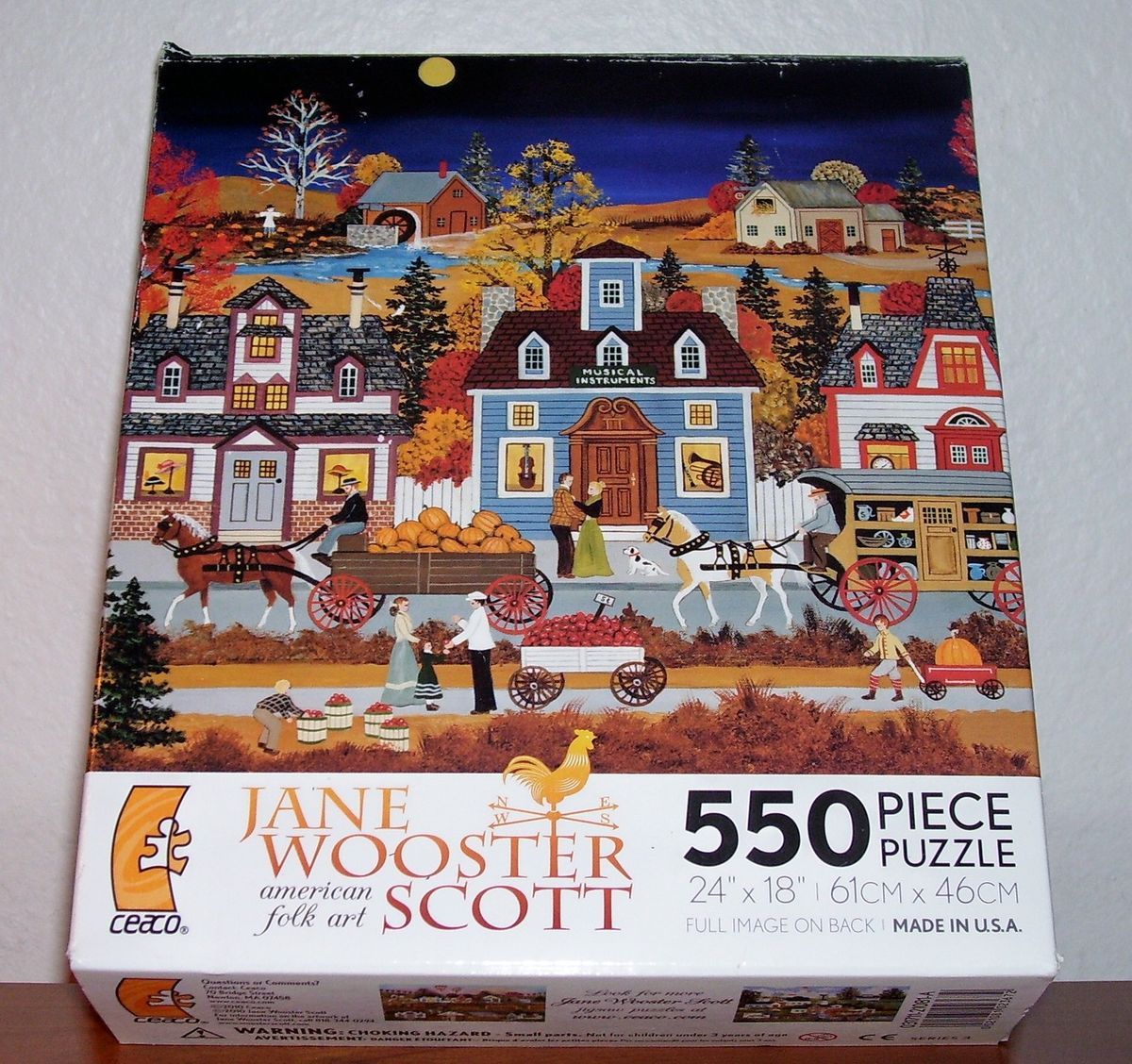 Jane Wooster Scott American Folk Art 550 pc Jigsaw Puzzle A Colorful 