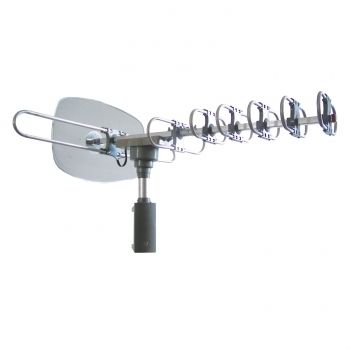 HDTV Digital Motorized Rotating Amplified TV Antenna Full Band DTV VHF 