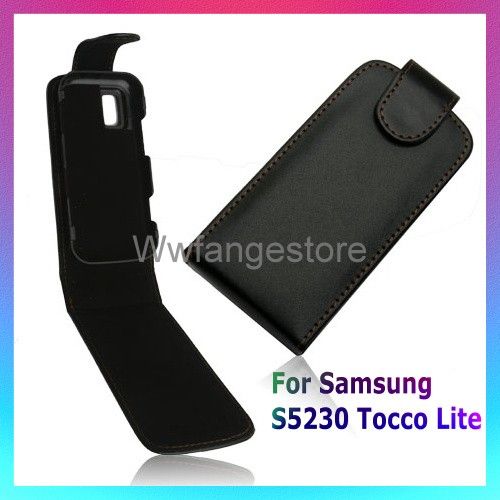 New Flip Leather Pouch Case F Samsung S5230 Tocco Lite